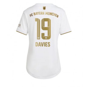 Bayern Munich Alphonso Davies #19 kläder Kvinnor 2022-23 Bortatröja Kortärmad